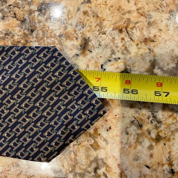 JIM THOMPSON Tie 100% Silk Rare Abstract pattern 55” Made in Thailand - Picture 6 of 7